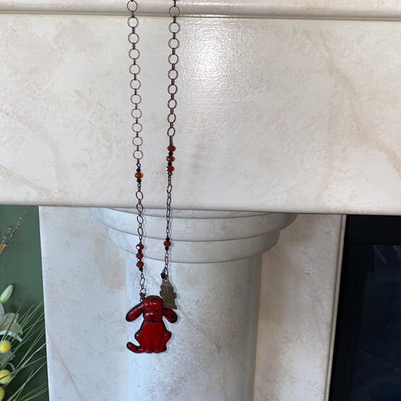 Artisan 1 Of A Kind Copper Necklace Vintage Prescott AZ 1973 Dog Tag & Barrett - Picture 15 of 16